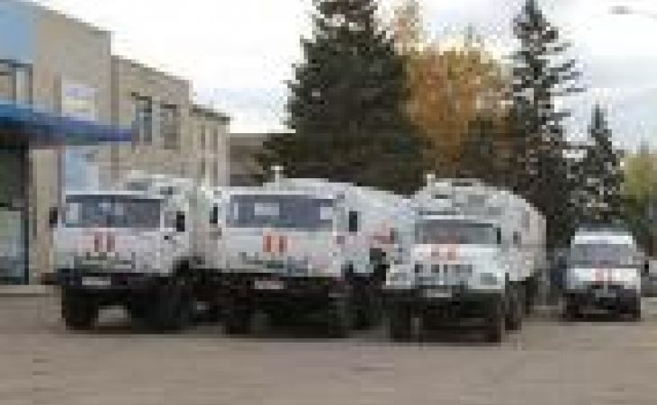 Тренировка сил МЧС с противотеррористическими элементами проводится в Барнауле
