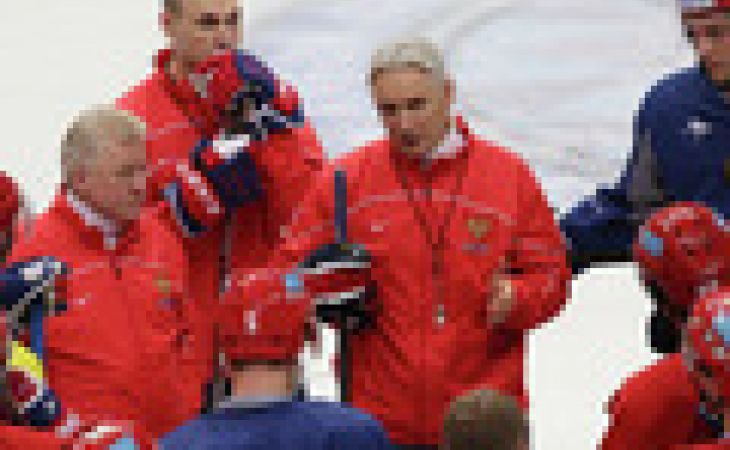 Сборная России по хоккею с шайбой провела первую тренировку перед Олимпиадой
