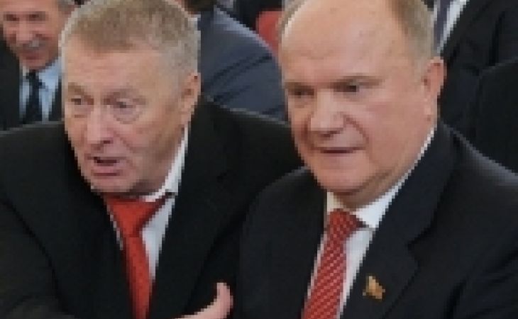 Жириновский,Зюганов и Прохоров названы самыми известными оппозиционными политиками России