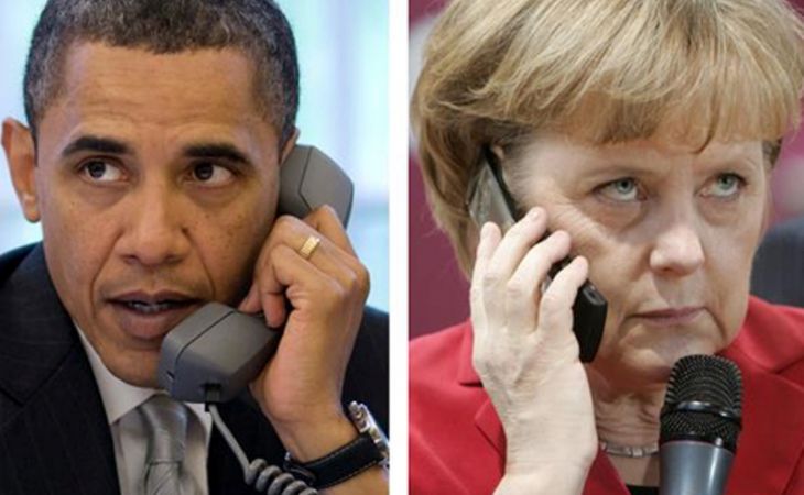 Барак Обама обсудил с Ангелой Меркель ситуацию на Украине