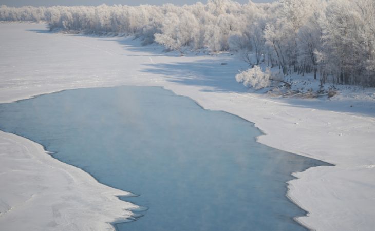 Лед на Оби в районе Барнаула может тронуться на следующей неделе