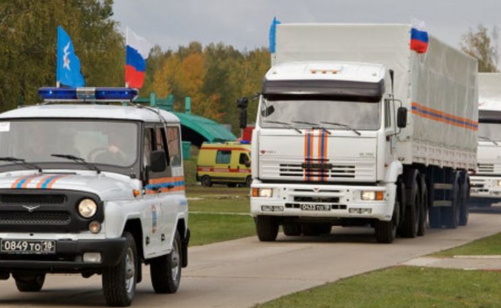 Автоколонна с гуманитарной помощью выехала из Подмосковья в Донецк