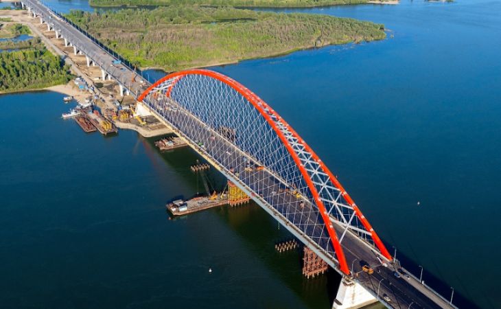Путин открыл Бугринский мост в Новосибирске