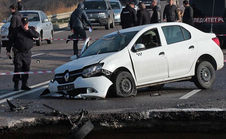Теракт, возможно, стал причиной обрушения трассы в Симферополе