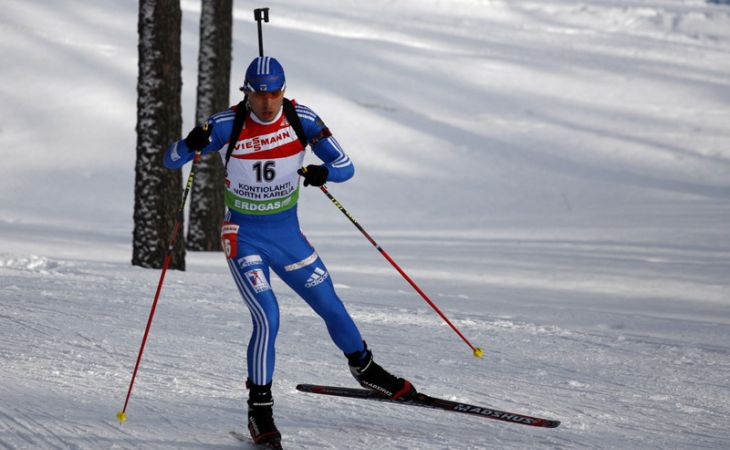 Биатлонист Антон Шипулин стал вторым в гонке преследования в Эстерсунде