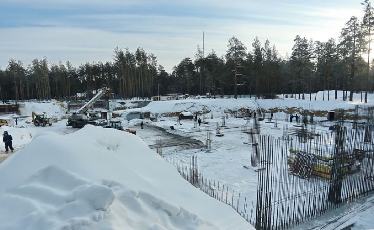 Ранняя зима внесла коррективы в строительство второго перинатального центра на Алтае