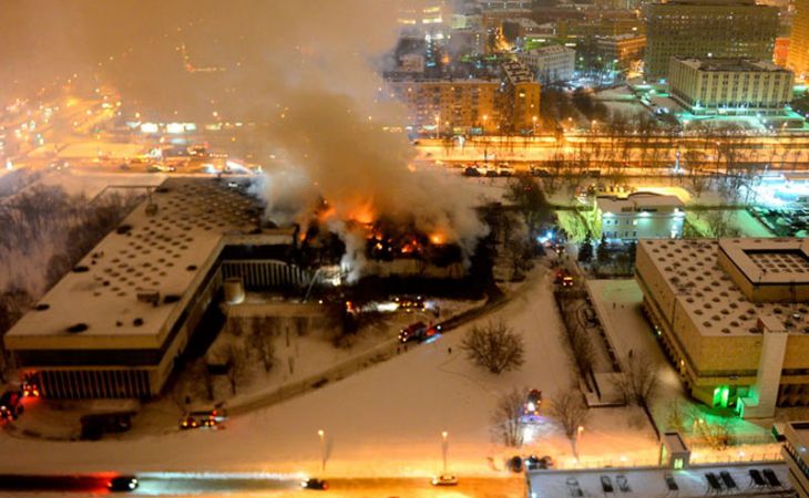 Научная библиотека в Москве могла загореться из-за петарды