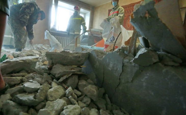 Восстановительные работы в жилом доме, пострадавшем от взрыва газа, практически завершены