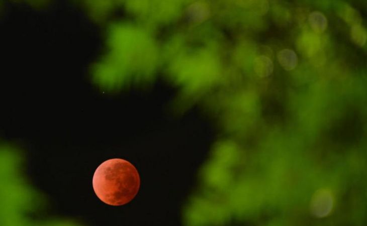 Жители Алтая смогут увидеть покрасневшую от Солнца Луну