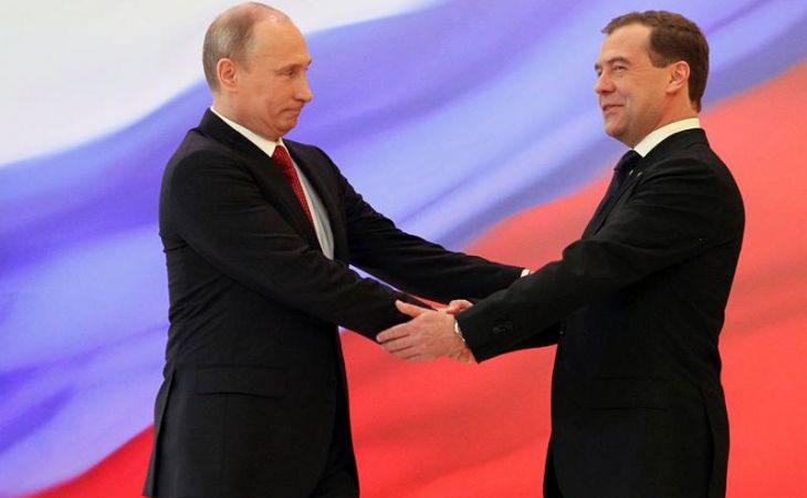 Доходы Путина и Медведева за год выросли в два раза