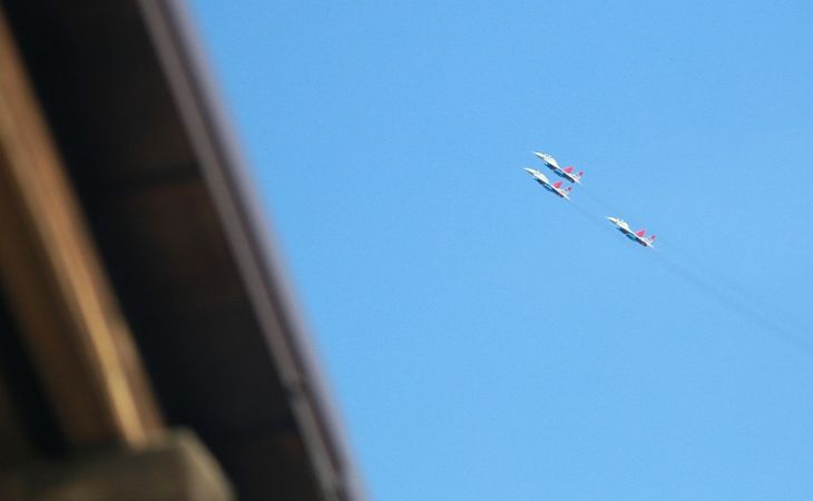"Стрижи" провели тренировочный вылет в небе над Барнаулом
