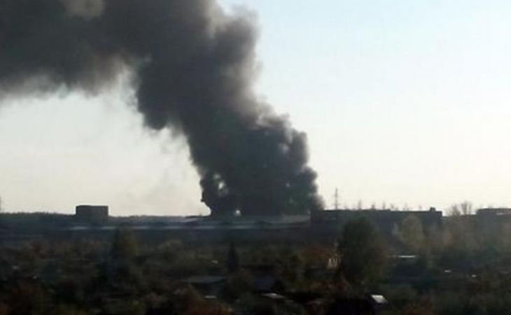 Пожар произошел на бийском заводе "Сибприбормаш"