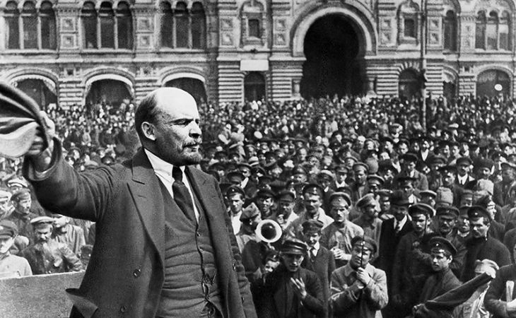 Владимир Ленин выступил на митинге в Барнауле