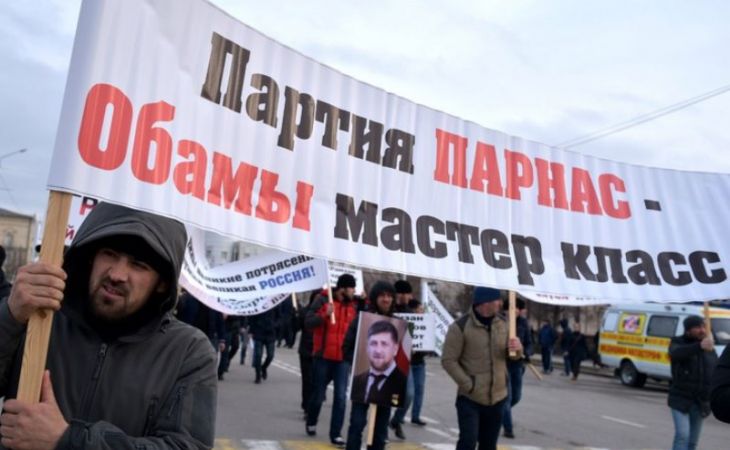 Полиция насчитала на митинге в поддержку Рамзана Кадырова 100 % жителей Чечни