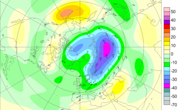 Огромная озоновая дыра с центром в Западной Сибири накрыла Россию