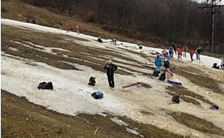 Чемпионат Украины по лыжному спорту прошел в грязи и без снега