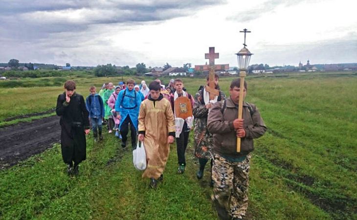 Фотоэссе первого старообрядческого крестного хода на Алтае