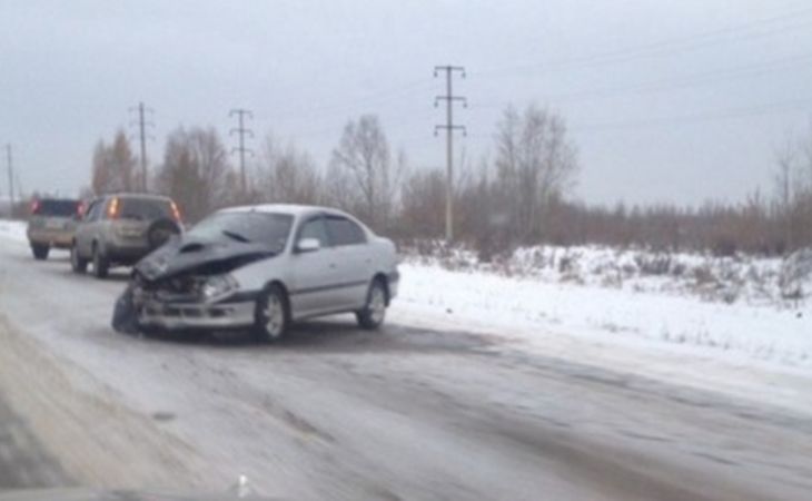 Авария с участием нескольких автомобилей произошла в районе Барнаула