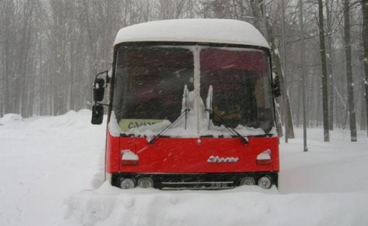 Морозы в Барнауле "не пустили" часть автобусов на линию