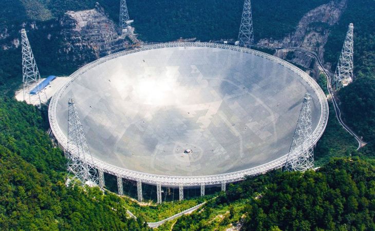 В Китае открыли крупнейший в мире радиотелескоп