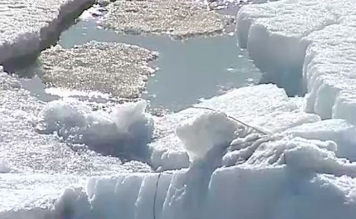 Холодная погода в Алтайском крае сдерживает процесс вскрытия рек ото льда