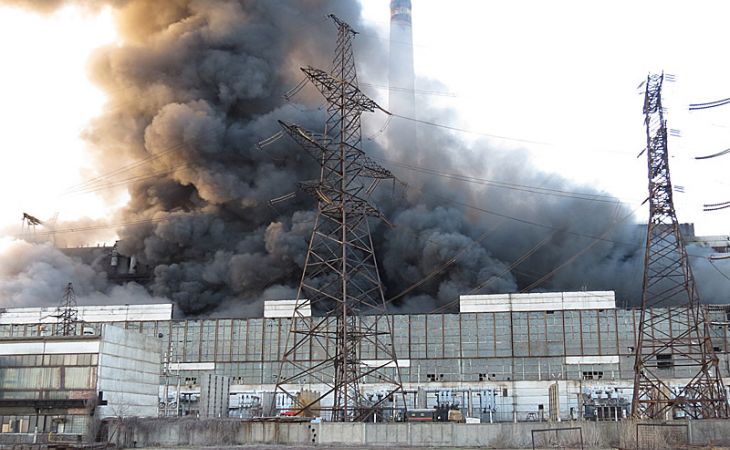 ТЭЦ-2 горела в Барнауле