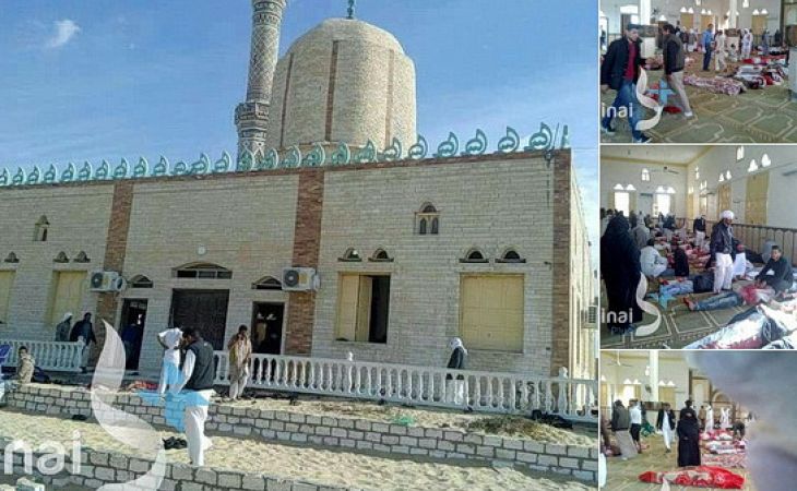Свыше ста пятидесяти человек погибли при взрыве в египетской мечети
