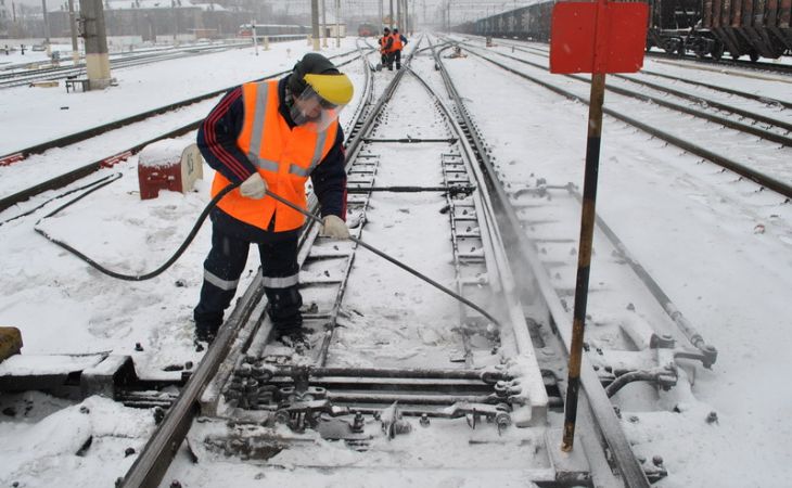 Низкая температура воздуха не повлияла на работу железнодорожных предприятий Алтая
