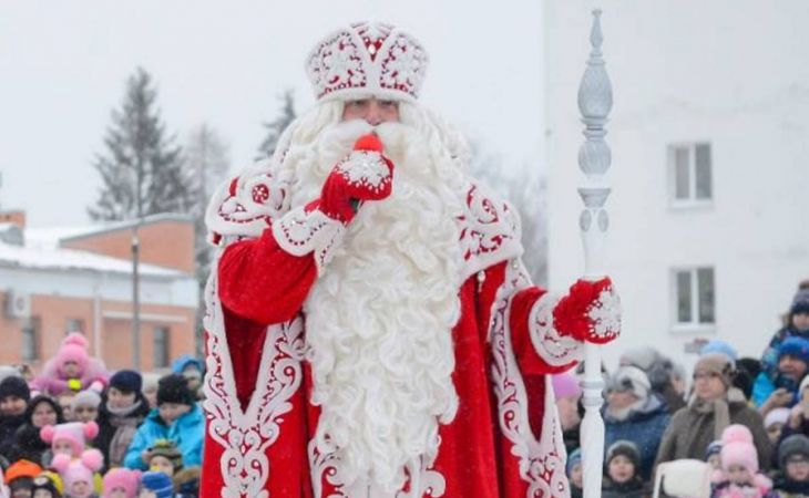 Дед Мороз из Великого Устюга приехал в Барнаул
