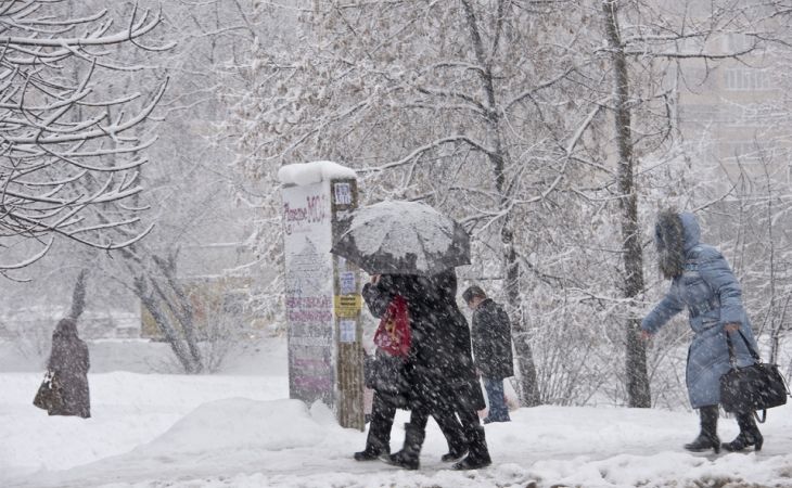 Погода 21 января в Алтайском крае: мокрый снег и метели