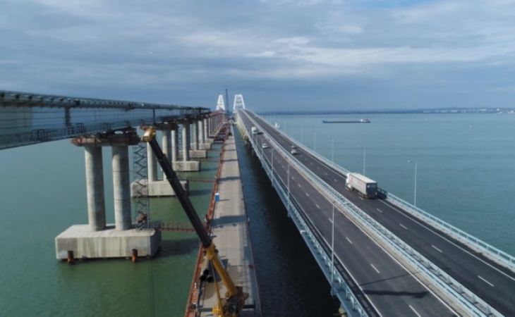 Крымский мост пережил за свою первую зиму 900 штормовых часов