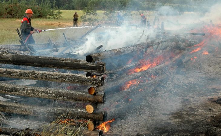 В Алтайском крае проходят международные учения по тушению трансграничного пожара