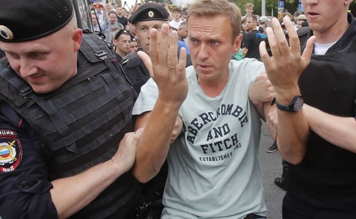 Навальный задержан на акции протеста в Москве