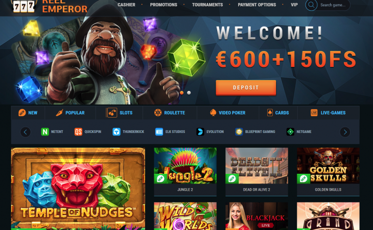 Онлайн казино ReelEmperor - огромные перспективы для выигрышей
