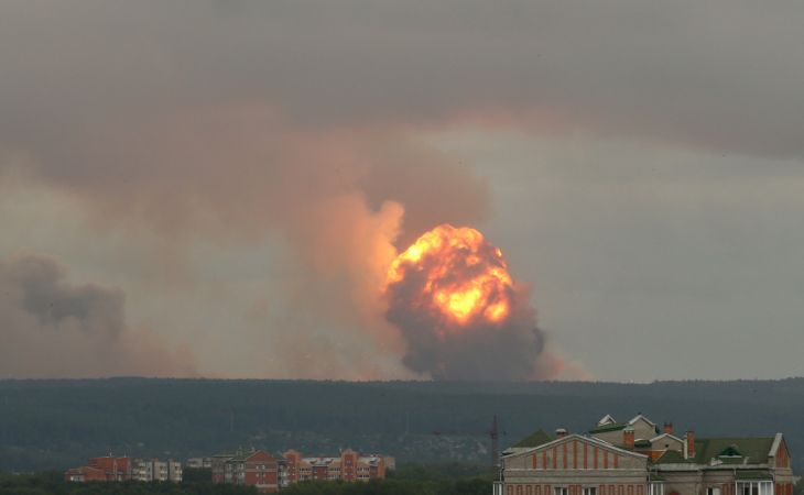Военные склады с боеприпасами взорвались в Красноярском крае