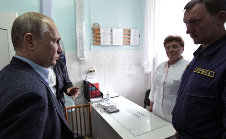 Владимир Путин вновь посетил пострадавший от паводка Тулун