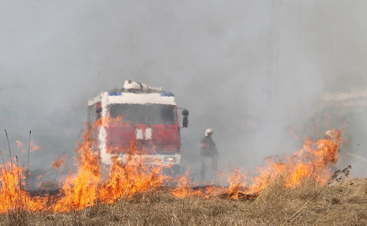 Обстановка с ландшафтными пожарами в Алтайском крае остаётся напряженной