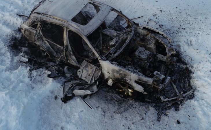 Двоих барнаульцев убили и сожгли в машине