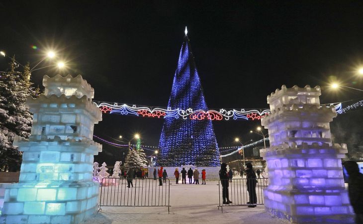 Строительство новогоднего городка на площади Сахарова в Барнауле начнут 6 декабря