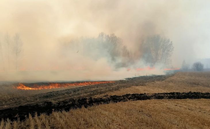 Пожар в Хабарском районе