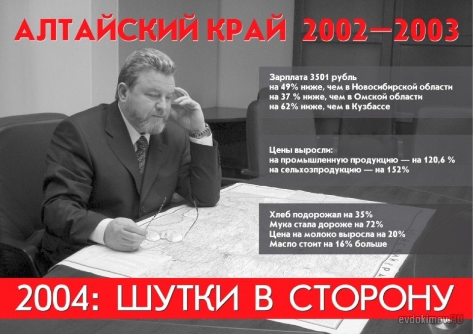 Предвыборный плакат Михаила Евдокимова.