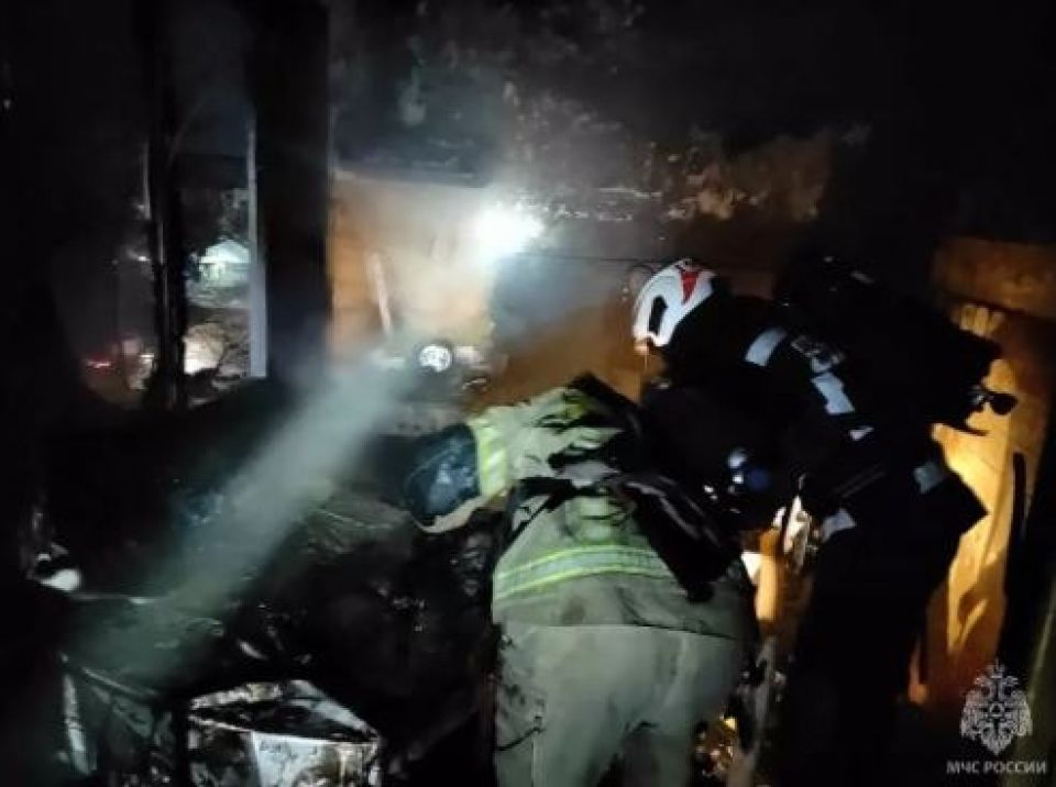 Пожар в пятиэтажке 
