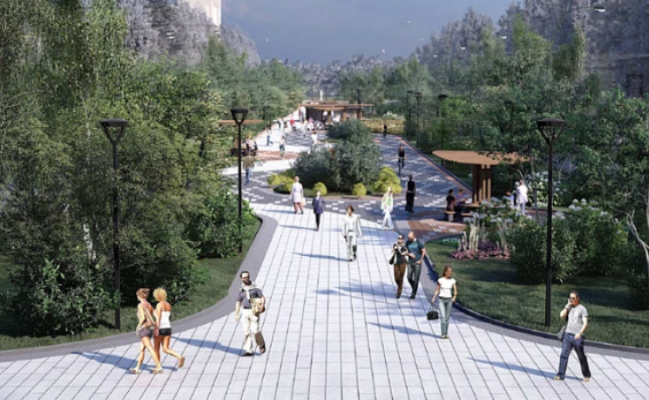 Эскизный проект зеленой зоны в поселке Южном