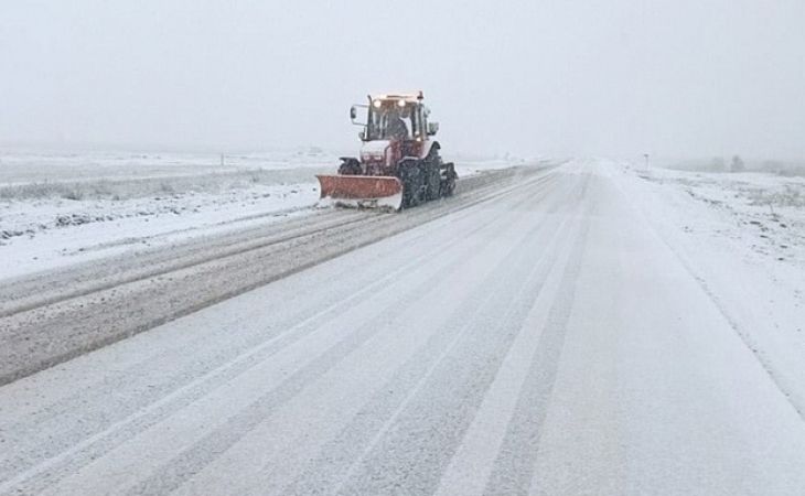 Дорога зимой в Алтайском крае
