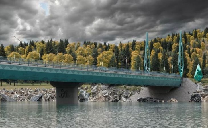 Эскизы будущего моста в "Бирюзовой Катуни"