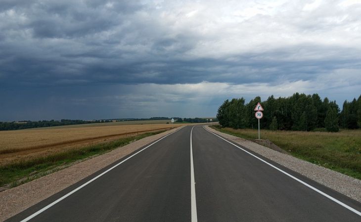 Дорога в Целинном районе