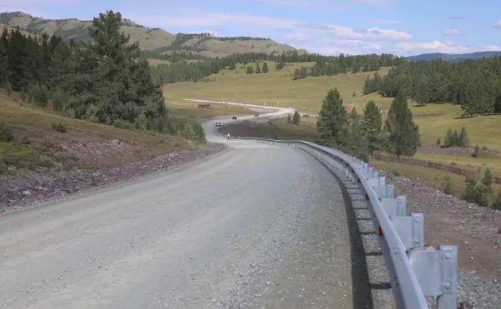 Обновленный участок дороги Балыктуюль – Балыкча
