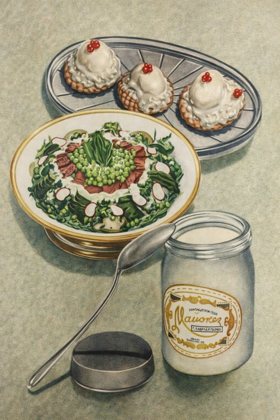 Иллюстрации из "Книги о вкусной и здоровой пище"