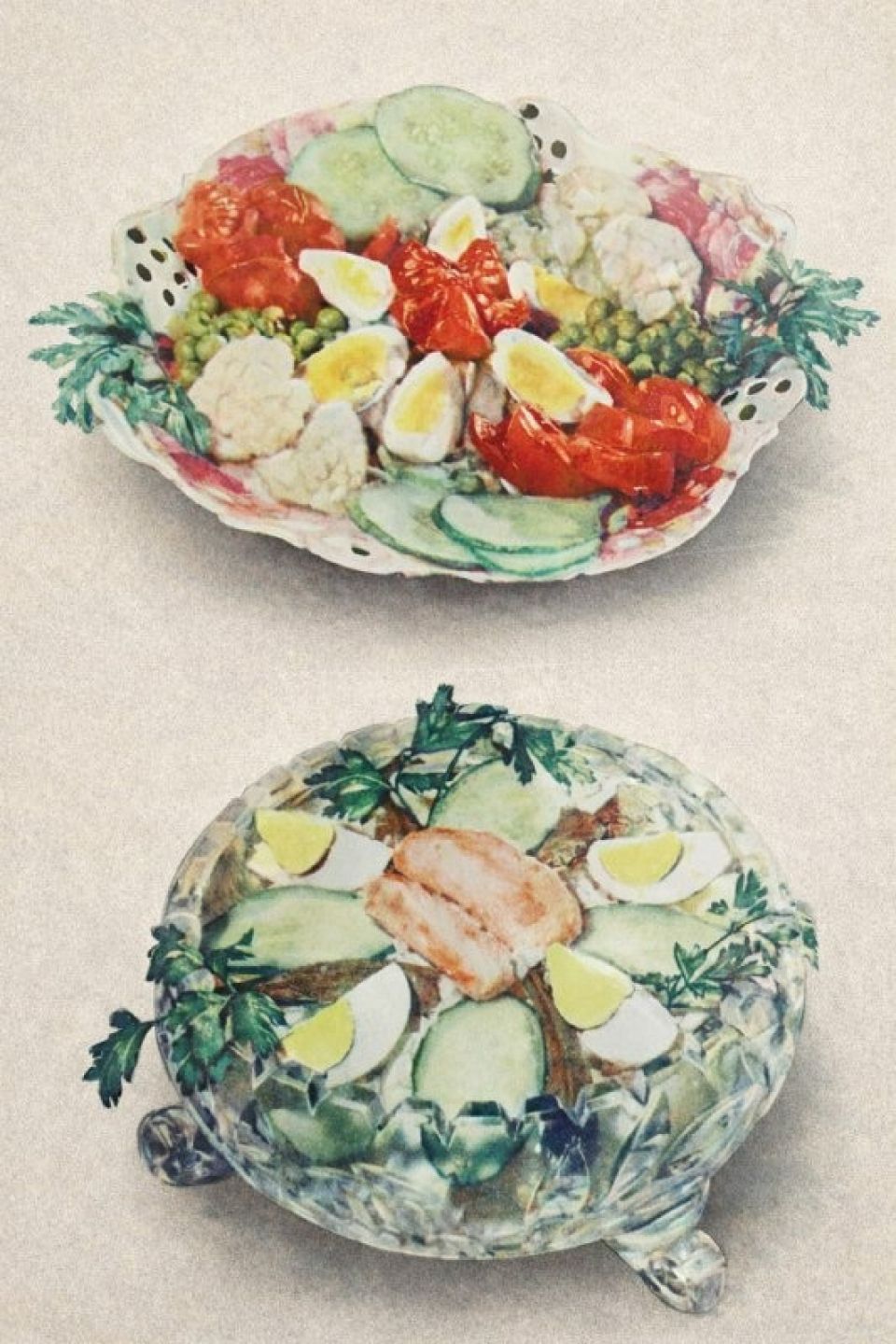 Иллюстрации из "Книги о вкусной и здоровой пище"