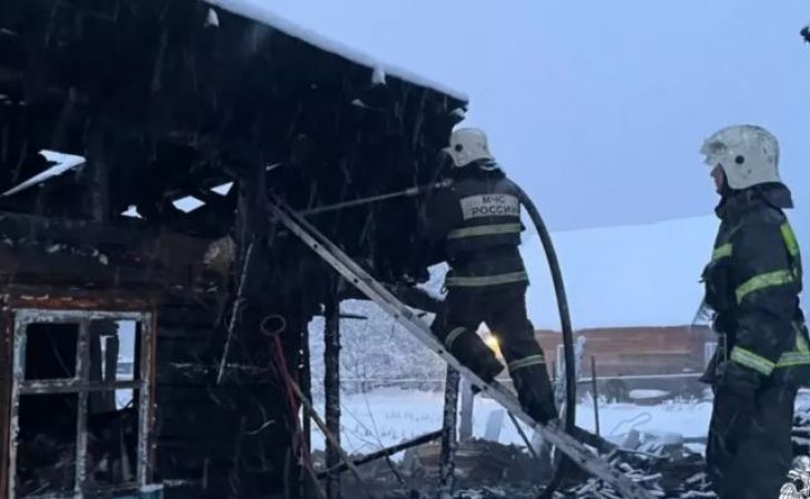 Смертельный пожар в селе Чоя
